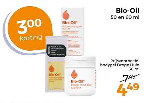 Bio-Oil 50 en 60 ml 3.00 korting