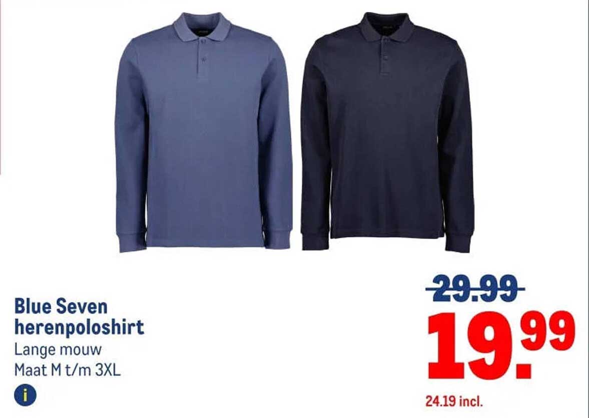 Blue Seven herenpoloshirt