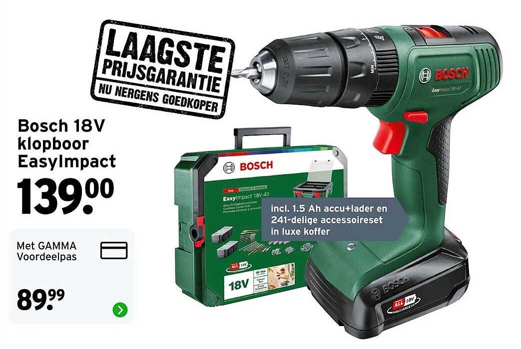 Bosch 18V klopboor Easympact