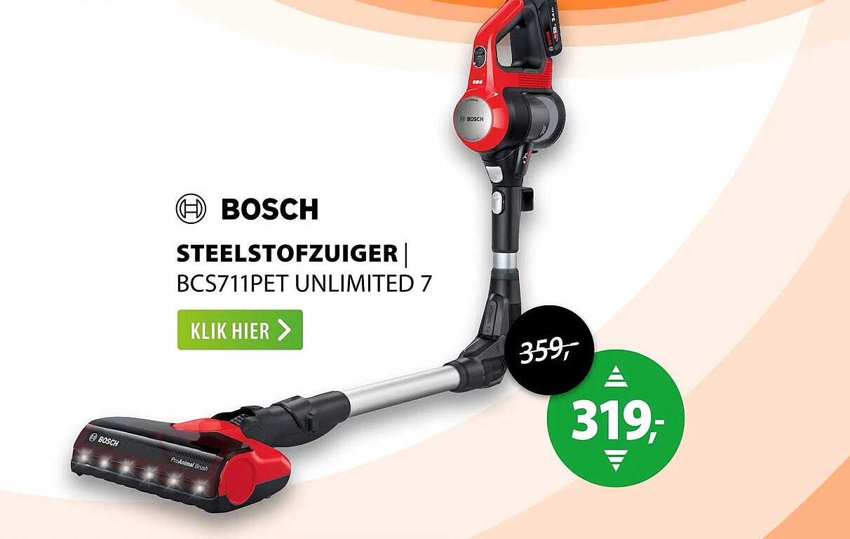 BOSCH STEELSTOFZUIGER BCS711PET UNLIMITED 7