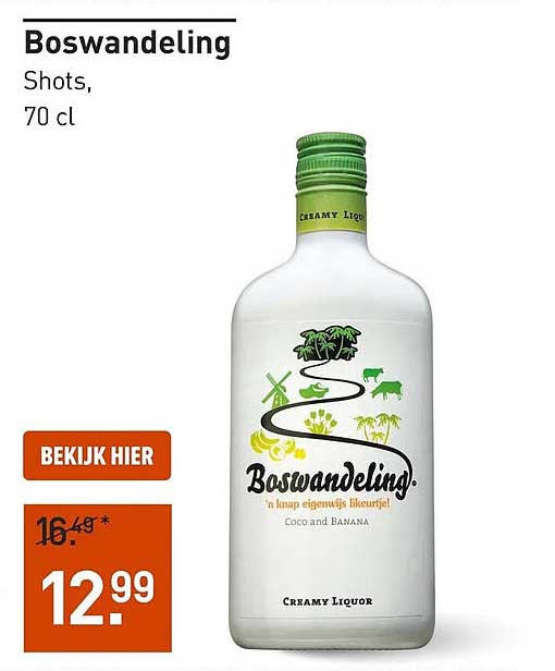 Boswandeling Shots, 70 cl