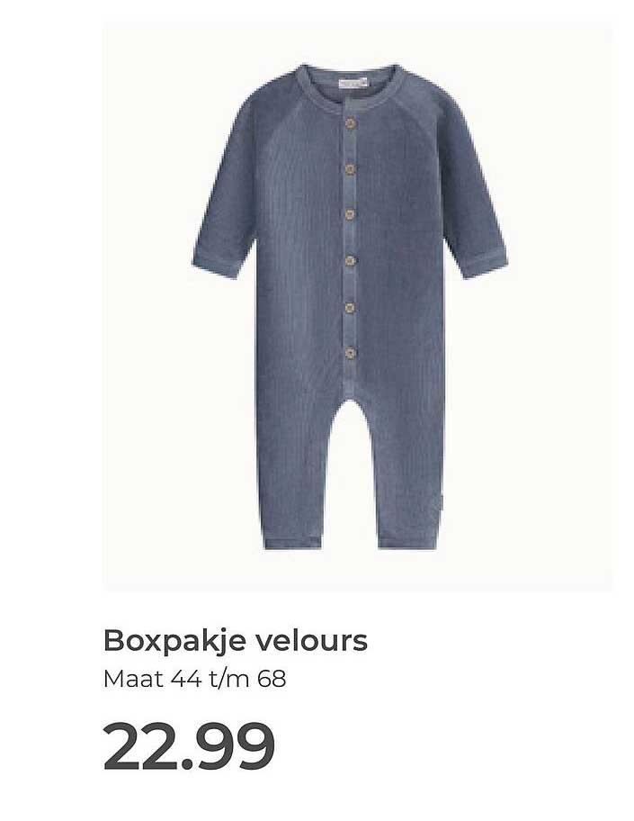 Boxpakje velours
