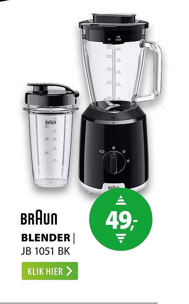 BRAUN BLENDER | JB 1051 BK