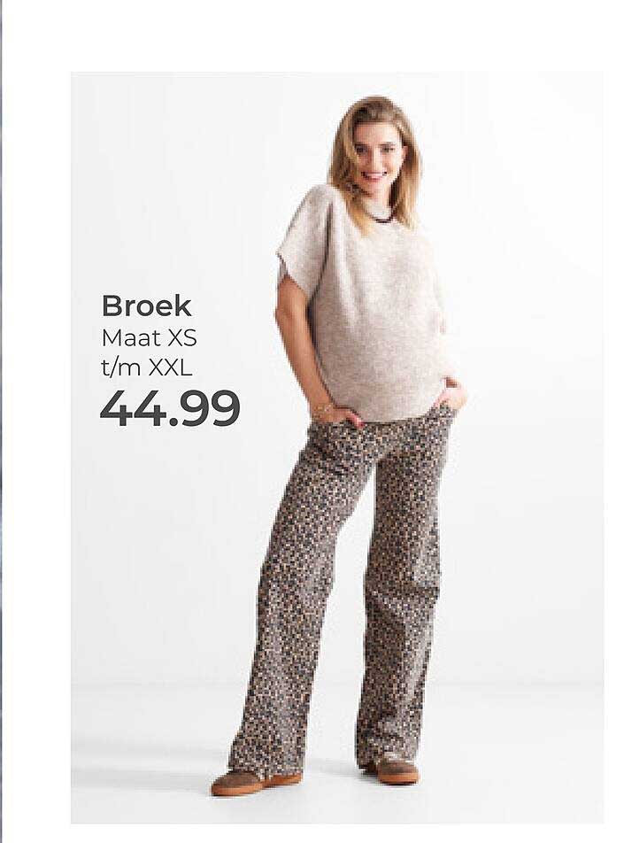 Broek Maat XS t/m XXL