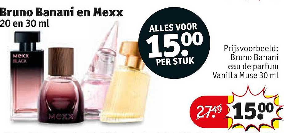Bruno Banani en Mexx 20 en 30 ml