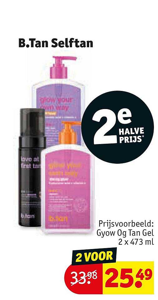 B.Tan Selftan 2e halve prijs