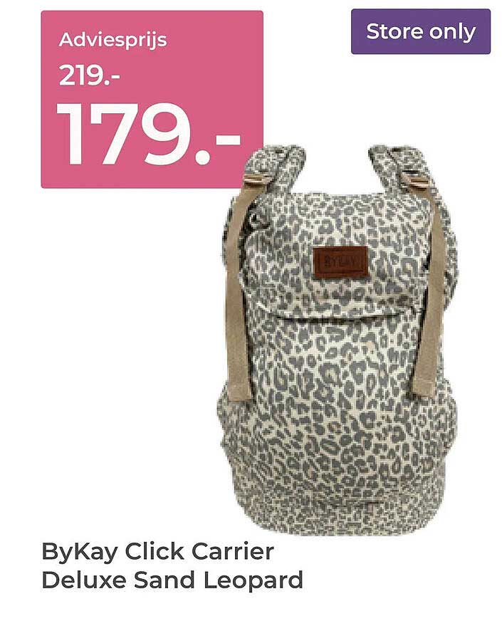 ByKay Click Carrier Deluxe Sand Leopard