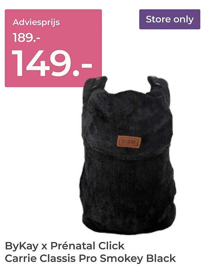 ByKay x Prénatal Click Carrie Classis Pro Smokey Black