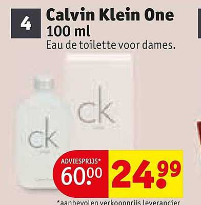 Calvin Klein One 100 ml Eau de toilette voor dames.