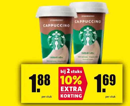 CAPPUCCINO bij 2 stuks 10% EXTRA KORTING