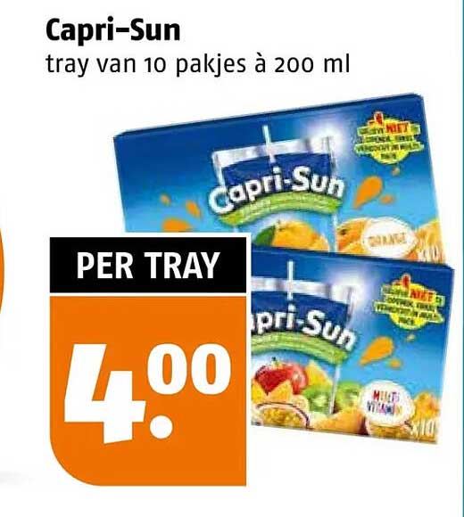 Capri-Sun tray van 10 pakjes à 200 ml