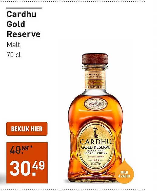 Cardhu Gold Reserve Malt, 70 cl