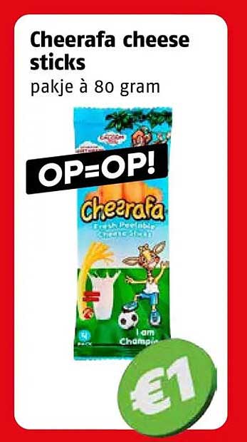 Cheerafa cheese sticks pakje à 80 gram