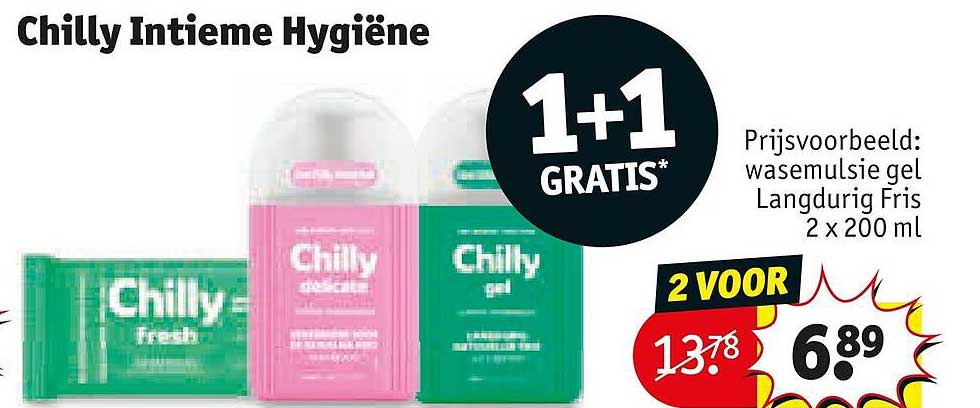 Chilly Intieme Hygiëne 1+1 GRATIS