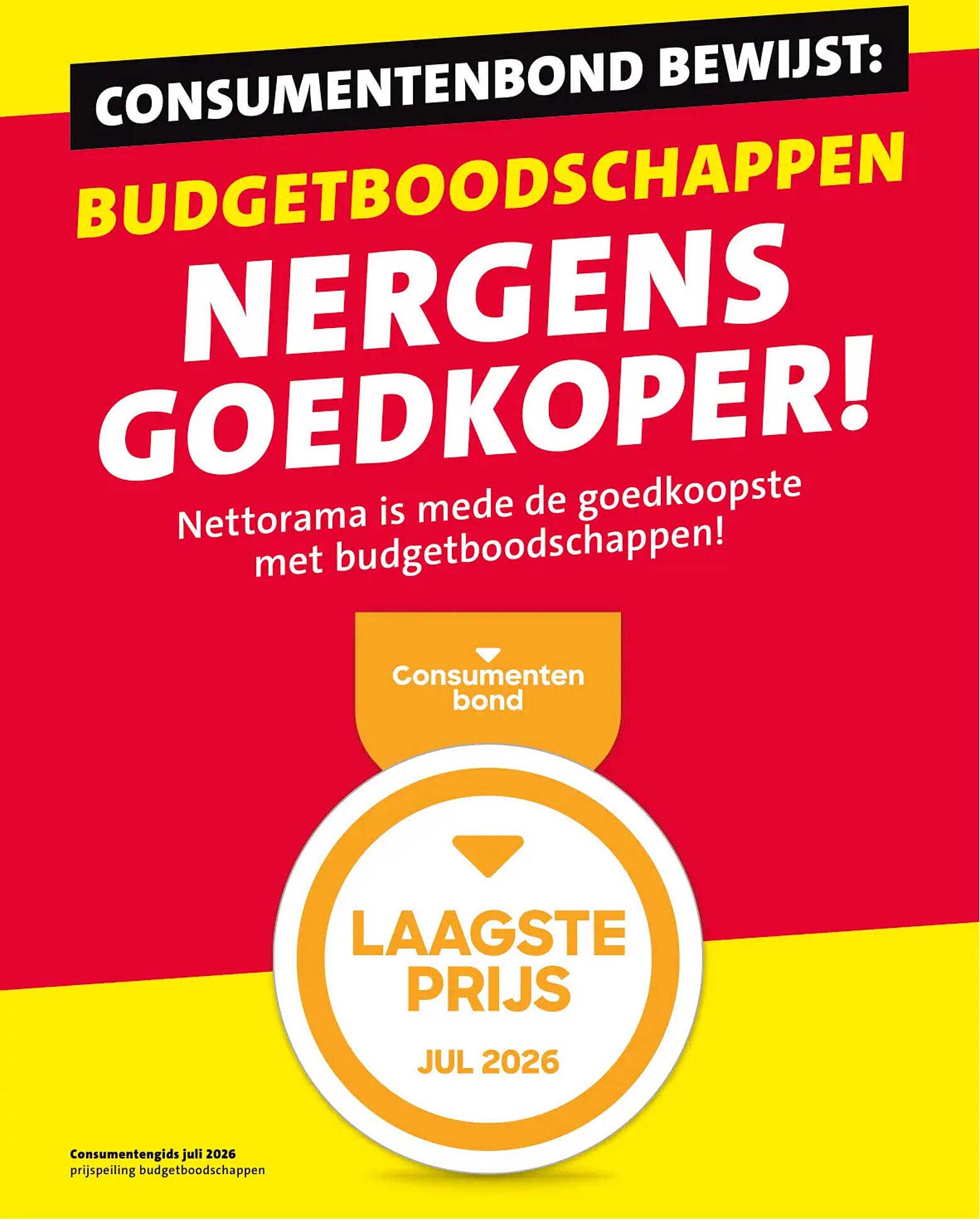 Consumentenbond bewijst: Budgetboodschappen nergens goedkoper!