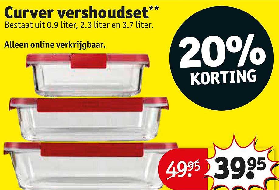 Curver vershoudset** 20% KORTING