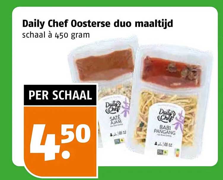 Daily Chef Oosterse duo maaltijd schaal à 450 gram
