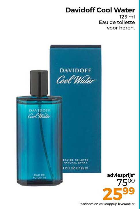 Davidoff Cool Water 125 ml Eau de toilette voor heren
