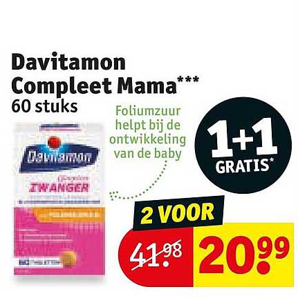 Davitamon Compleet Mama*** 60 stuks 1+1 GRATIS*