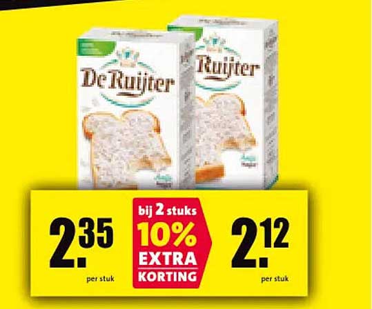 De Ruyter bij 2 stuks 10% EXTRA KORTING