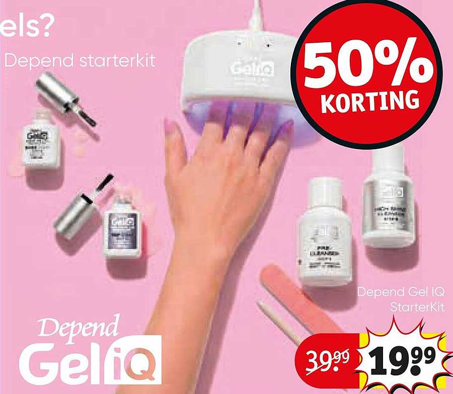 Depend Gel iQ Starterkit 50% KORTING