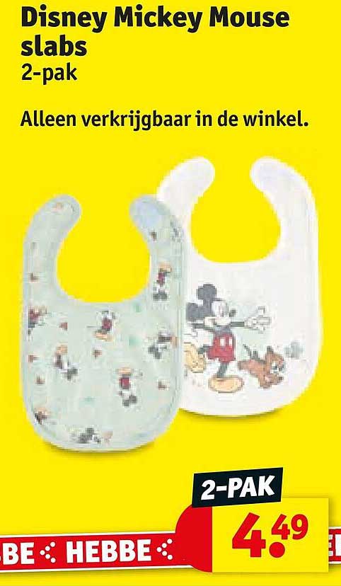 Disney Mickey Mouse slabs 2-pak