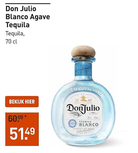 Don Julio Blanco Agave Tequila