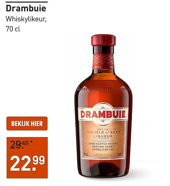 Drambuie Whiskylikeur, 70 cl