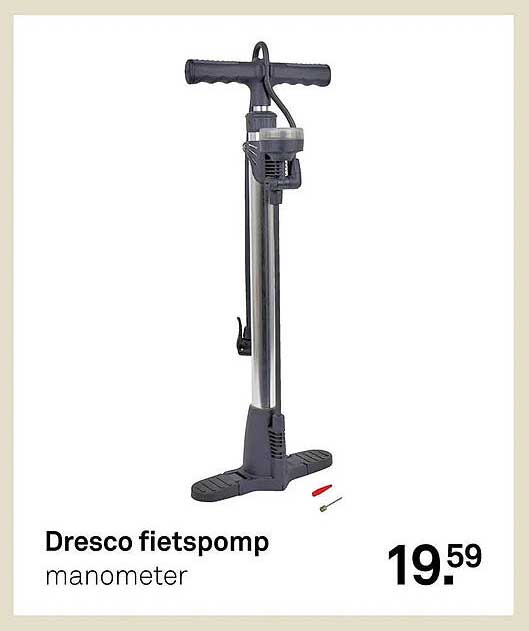 Dresco fietspomp manometer