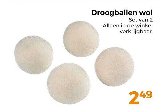 Droogballen wol Set van 2 Alleen in de winkel verkrijgbaar.