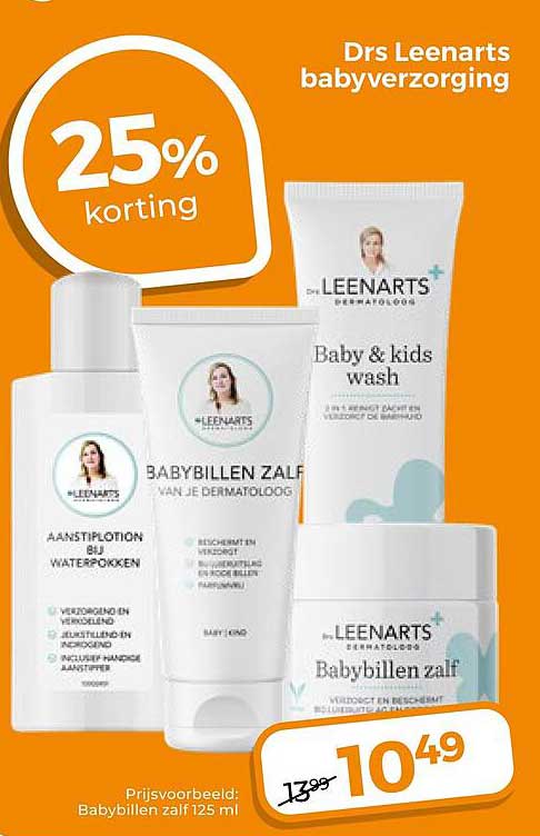 Drs Leenarts babyverzorging 25% korting