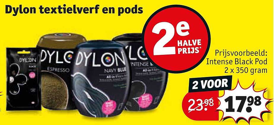 Dylon textielverf en pods 2e halve prijs