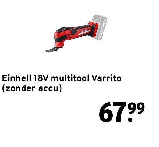 Einhell 18V multitool Varrito (zonder accu)