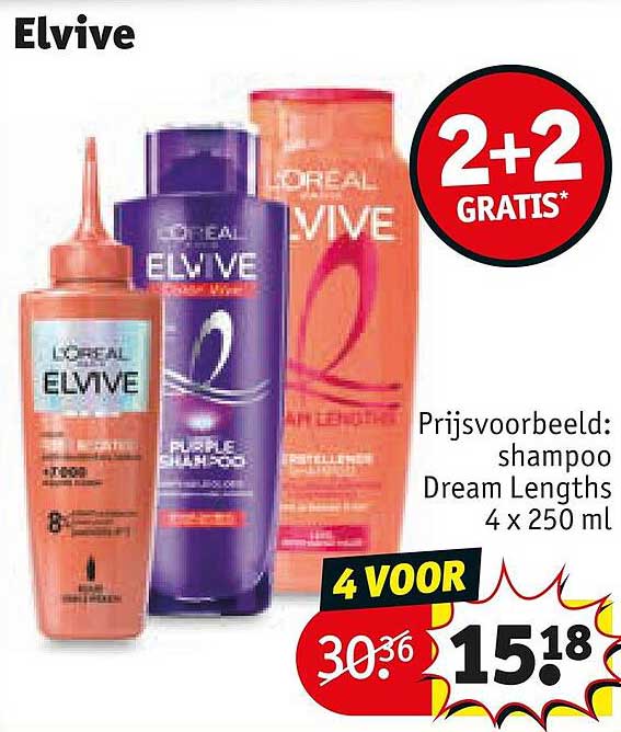 Elvive 2+2 GRATIS*