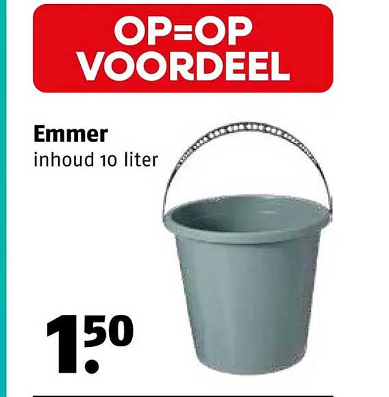 Emmer inhoud 10 liter