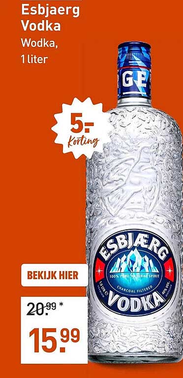 Esbjaerg Vodka, Wodka, 1 liter
