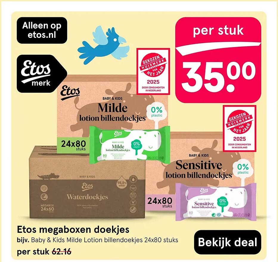 Etos megaboxen doekjes