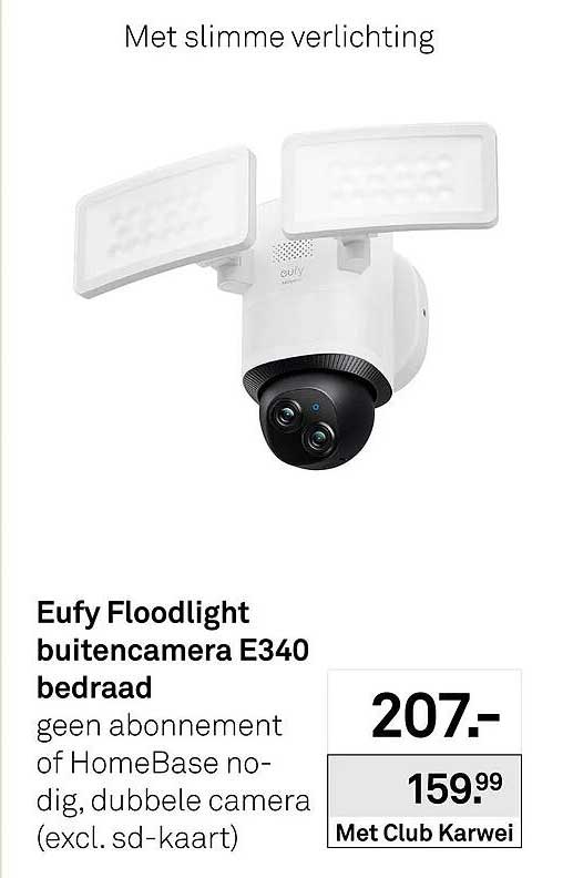 Eufy Floodlight buitencamera E340 bedraad