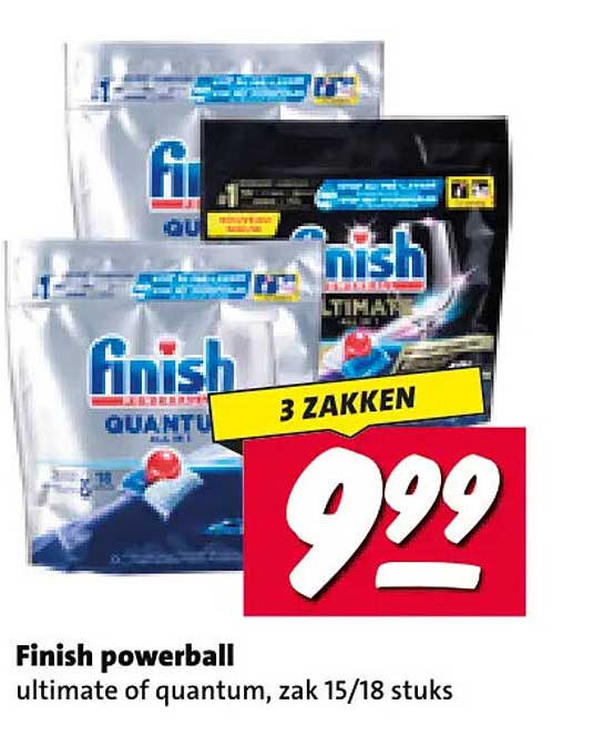 Finish powerball ultimate of quantum, zak 15/18 stuks 3 ZAKKEN