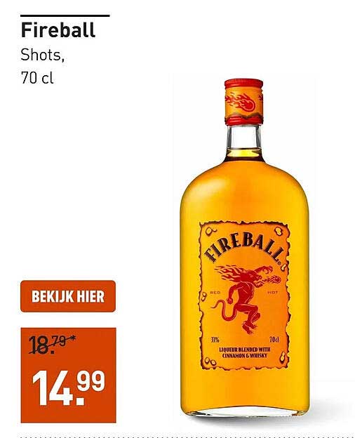 Fireball Shots, 70 cl