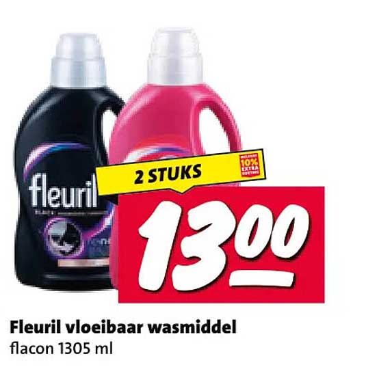 Fleuril vloeibaar wasmiddel 2 STUKS