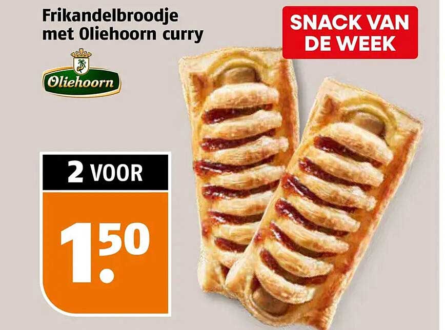 Frikandelbroodje met Oliehoorn curry