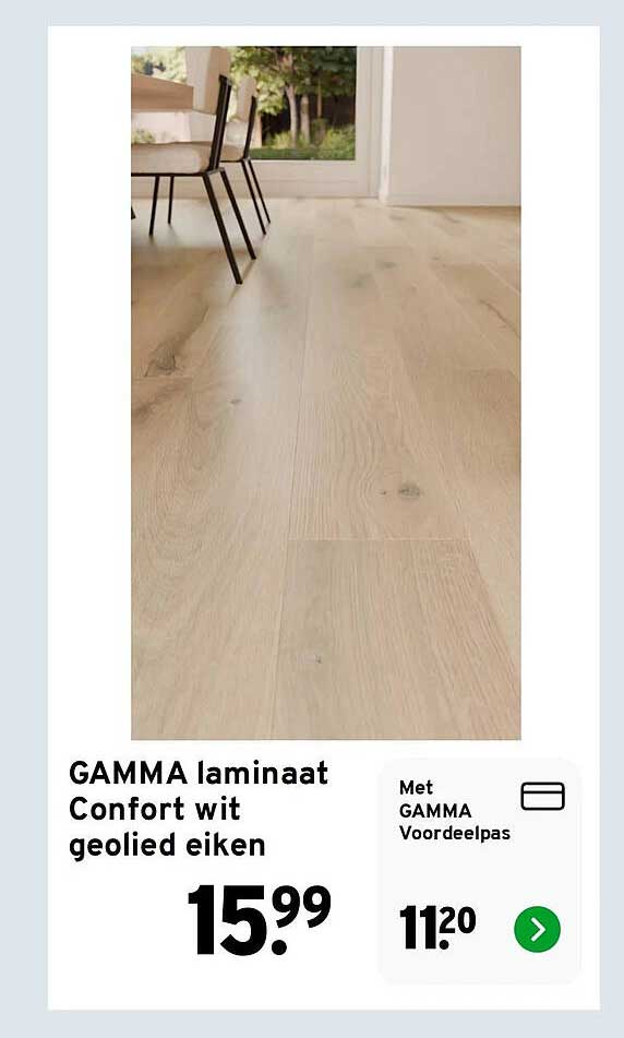 GAMMA laminaat Comfort wit geolied eiken