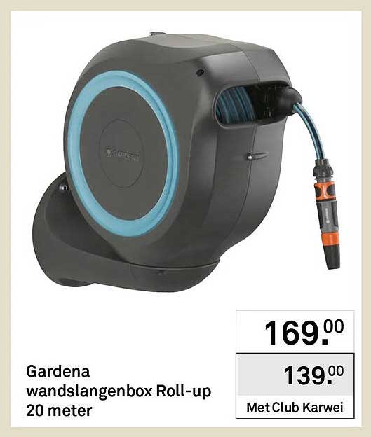 Gardena wandslangenbox Roll-up 20 meter