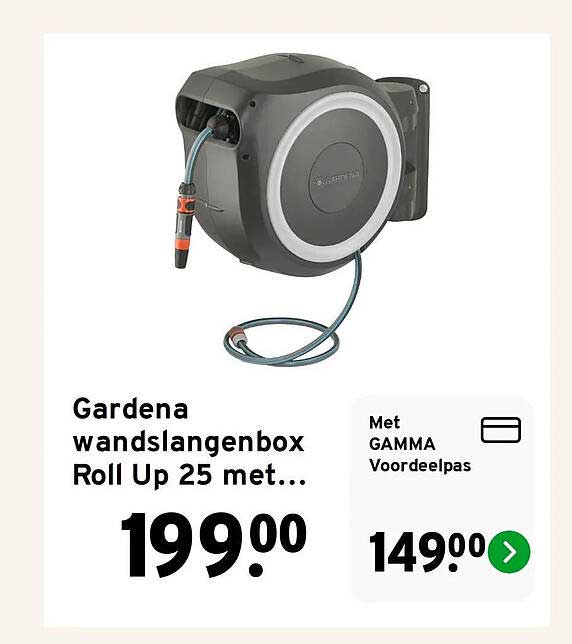 Gardena wandslangenbox Roll Up 25 met...