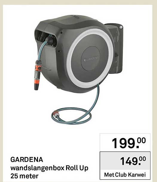 GARDENA wandslangenbox Roll Up 25 meter