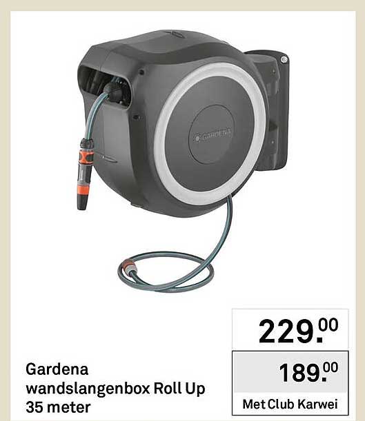 Gardena wandslangenbox Roll Up 35 meter