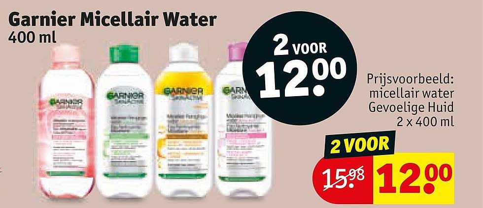 Garnier Micellair Water 400 ml 2 voor 12.00