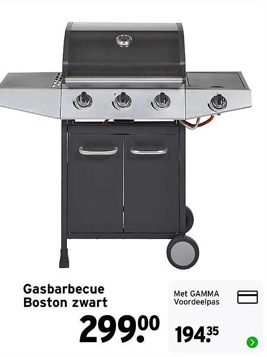 Gasbarbecue Boston zwart