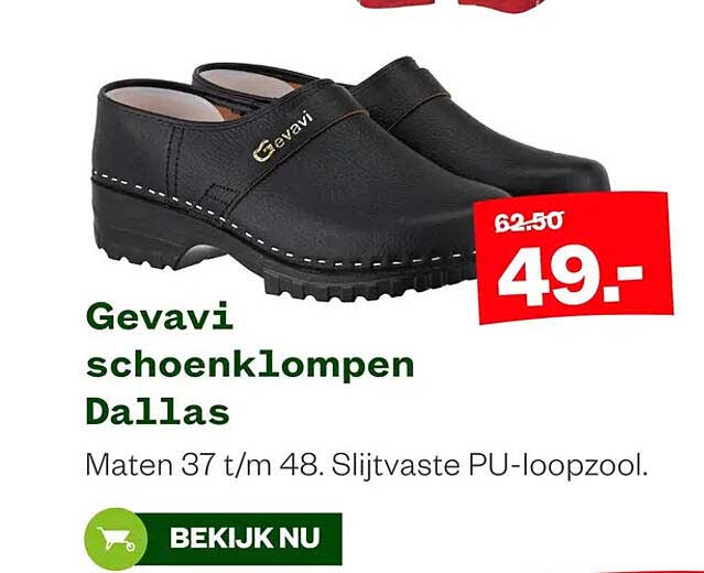 Gevavi schoenklompen Dallas